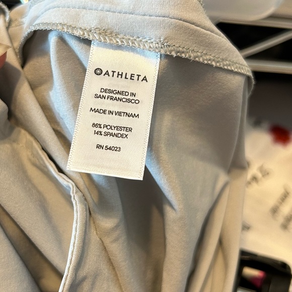 Athleta skort size 4 gray tennis golf shirt side pockets - Picture 8 of 8